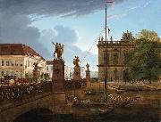 Friedrich Wilhelm Keyl View of Schlossbruke and Zeughaus Spain oil painting artist